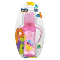 Mamadeira Cintura Com Alça Color Rosa Bico Silicone 240ML Petita Mamadeira Cintura Com Alça Color Rosa Bico Silicone 240ML Petita