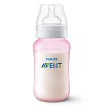 Mamadeira Classica Anticólica 330ml 3m+ Baby Philips Avent Cor:Rosa