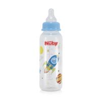 Mamadeira Clássica Infantil Nuby 240ML Bico De Silicone Anatômica