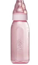 Mamadeira Clean Rosa Color Red Frasco 220ml Lolly 2670-00 rosa - Lolly baby