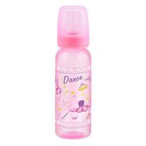 Mamadeira Color Reta Com Bico Em Silicone 240Ml - Rosa