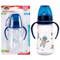 Mamadeira Com Alça Bico Redondo Em Silicone 330mL Com Sistema Anticólica Plasútil Mamadeira Com Alça Bico Redondo Em Silicone 330mL Com Sistema Anticólica Plasútil