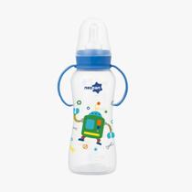 Mamadeira com Alça Neopan Bico Redondo 250ml Azul 2001 Mamadeira com Alça Neopan Bico Redondo 250ml Azul 2001