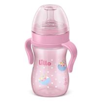 Mamadeira com Alça Super Evolution 240ml Rosa - Lillo Mamadeira com Alça Super Evolution 240ml Rosa - Lillo