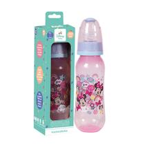 Mamadeira Com Bico Ortodontica de Silicone Rosa Minnie 240ml
