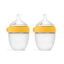 Mamadeira Comotomo Gen 2 150 ml fluxo lento amarela - 2 unidades
