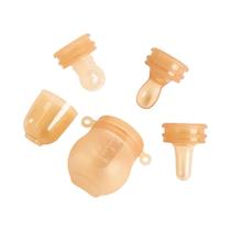 Mamadeira De Silicone De 90ml Tipo Squeeze Com Colher Para Papinha, Alimento Complementar, Presente