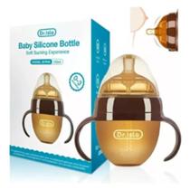 Mamadeira De Silicone Marrom,imita Seio De Mãe Dr.isla 150ml
