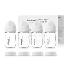 Mamadeira de Vidro Gulicola Natural 150ml - Pacote com 4 Mamilos Mamadeira de Vidro Gulicola Natural 150ml - Pacote com 4 Mamilos