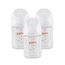 Mamadeira de Vidro Pigeon Pescoço Largo 160ml Kit com 3 Mamadeira de Vidro Pigeon Pescoço Largo 160ml Kit com 3