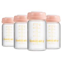 Mamadeira de Vidro Qmibaby de Pescoço Largo 180 ml Livre de BPA Pacote com 4 Mamadeira de Vidro Qmibaby de Pescoço Largo 180 ml Livre de BPA Pacote com 4