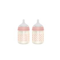 Mamadeira de vidro Suavinex Bonhomia, 2 unidades, 120 ml, rosa