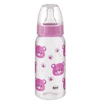 Mamadeira Desenhos 240ml +0m Rosa Fiona