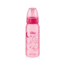 Mamadeira Divertida Fluxo Médio 240ml 6m+ Rosa Lillo