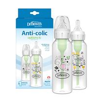 Mamadeira Dr. Brown's Natural Flow Anticólica, 250 ml, pacote com 2 unidades