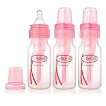 Mamadeira Dr. Brown's Options Narrow Pink, pacote com 3 ml