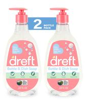 Mamadeira e prato Soap Dreft Baby 710 ml (pacote com 2) sem perfume Mamadeira e prato Soap Dreft Baby 710 ml (pacote com 2) sem perfume