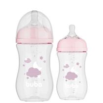 Mamadeira Easy Flow Buba Anticolica Bico de Silicone Peito Nuvem Rosa Azul Branco 270mL +6 meses Mamadeira Easy Flow Buba Anticolica Bico de Silicone Peito Nuvem Rosa Azul Branco 270mL +6 meses