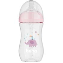 Mamadeira Easy Flow Elefante Rosa 270ml Buba