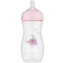 Mamadeira Easy Flow Elefante Rosa 330ml Buba