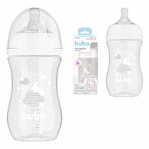 Mamadeira easy flow nuvem branca 270ml bico tamanho 2 bebês +2 meses buba