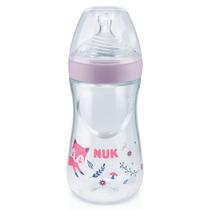 Mamadeira Essence Smart Flow 270ml Bico 6m+ Rosa - NUK Mamadeira Essence Smart Flow 270ml Bico 6m+ Rosa - NUK