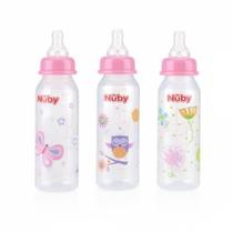 Mamadeira Estampada 240ml - Nuby - Rosa - Pronta Entrega Mamadeira Estampada 240ml - Nuby - Rosa - Pronta Entrega
