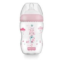 Mamadeira First Moments Rosa Algodão 330ml 4m+ -Fisher-price - Fisher Price