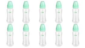 Mamadeira Hospitalar Autoclavável 250ml Bico Redondo Fly - Kit com 10 unidades