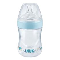 Mamadeira Infantil Bebê 150mL Nuk Essence Smart Flow Bico Silicone Fluxo Lento Recém Nascido Azul