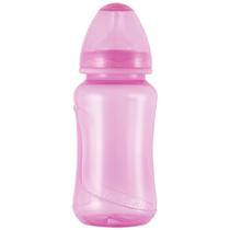 Mamadeira Kuka Aquarela Big Bico Redondo Rosa Lisa 330ml
