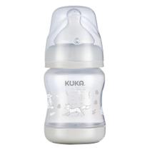 Mamadeira Kuka Elegance Plus Big Bico Ortodôntico 150ml Cinza