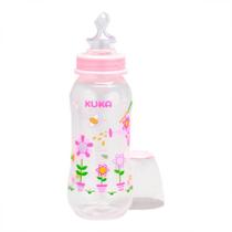 Mamadeira Kuka Natural Color Ortodôntica Rosa 250ml