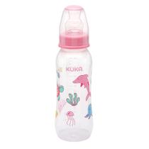 Mamadeira Kuka Natural Color Ortodôntica Rosa Desenhos Sortidos 250ml