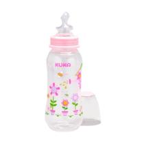 Mamadeira Kuka Tamanho 2 Natural Color Bico Ortodôntico Rosa 250ml