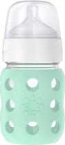 Mamadeira Lifefactory Wide Neck Glass 237ml Mint