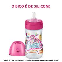 Mamadeira Lillo 300ml Bico Molinho Silicone Super Divertida