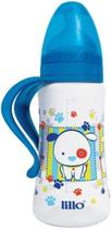 Mamadeira Lillo Design com Alça Coelhinho Cachorrinho Rosa/Azul Menina Menino 300ml N2