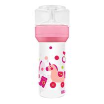 Mamadeira Lillo Divertida Bico de Silicone Desenhos Sortidos 260ml Rosa Ref 680131