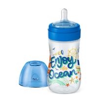 Mamadeira Lillo Evolution 6+ Meses Bico de Silicone Azul Desenhos Sortidos 300ml Mamadeira Lillo Evolution 6+ Meses Bico de Silicone Azul Desenhos Sortidos 300ml