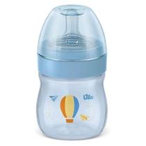 Mamadeira Lillo Silicone Redondo Super Evolution Primeiros Passos Azul 150ml