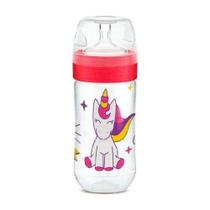 Mamadeira Lillo Super Evolution Bico de Silicone +6 Meses Desenhos Sortidos Rosa 300ml