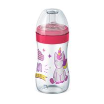 Mamadeira Lillo Super Evolution Bico de Silicone +6 Meses Desenhos Sortidos Rosa 300ml