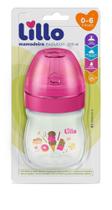 Mamadeira Lillo Super Evolution Divertida 150 ml 0-6 Meses Bico De Silicone rosa