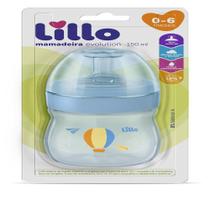Mamadeira Lillo Super Evolution Primeiros Passos Silicone 150ml Azul Mamadeira Lillo Super Evolution Primeiros Passos Silicone 150ml Azul