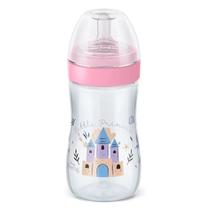 Mamadeira Lillo Super Evolution Princess 300ml Disney Baby 6+ Meses Bico Redondo Silicone Princesas
