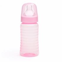 Mamadeira Lolly Big Clean Silicone Redondo Rosa 340ml