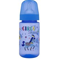 Mamadeira Lolly Big Tip Color Silicone Redondo Azul 330ml