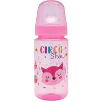 Mamadeira Lolly Big Tip Color Silicone Redondo Rosa 330ml