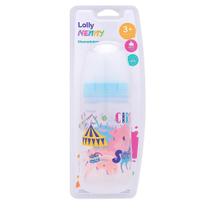 Mamadeira Lolly Big Tip Silicone Redondo Azul 300ml